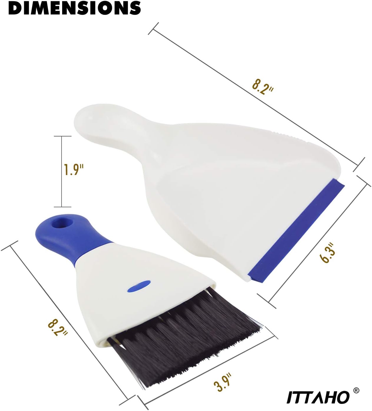 ITTAHO Mini Dustpan and Brush Set,Dust pan and Crumb Broom Cleaning Tool: Health & Personal Care