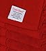 Premium Cotton Bath Towels (4 Pack, Red, 30 x 56 Inch) - Ringspun Cotton for Maximum Softness and Absorbency - by Utopia Towels