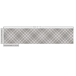 Ambesonne Abstract Fabric by The Yard, Plaid Design