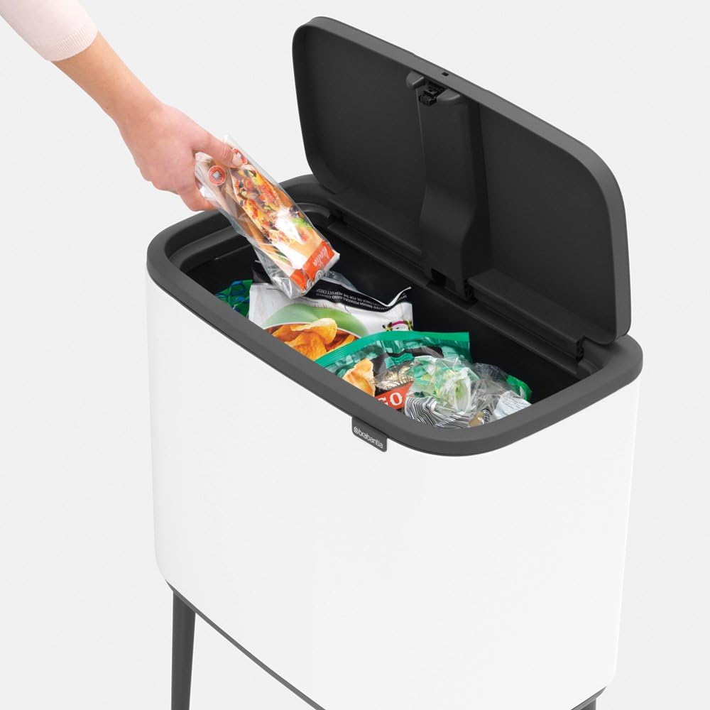 Brabantia Bo Touch Bin - 36L Inner Bucket (White) Waste Kitchen Bin - Soft-touch, 36 litres (9.5 gallons) - Image 5