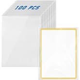 DEDC 100ct Jumbo Card Sleeves for Giant Classic Cards 5.9x8.27 Clear 4 Mil | XL Oversized Card Sleeves, Acid-Free, PP, Scratch Protection, Long-Term Archival Safe, Fit for X-Large Cards Collections