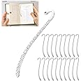 BWWNBY 20pcs Alloy Tibetan DIY Bookmark Hooks - Retro Silver Metal Carving Antique Tibetan Silver