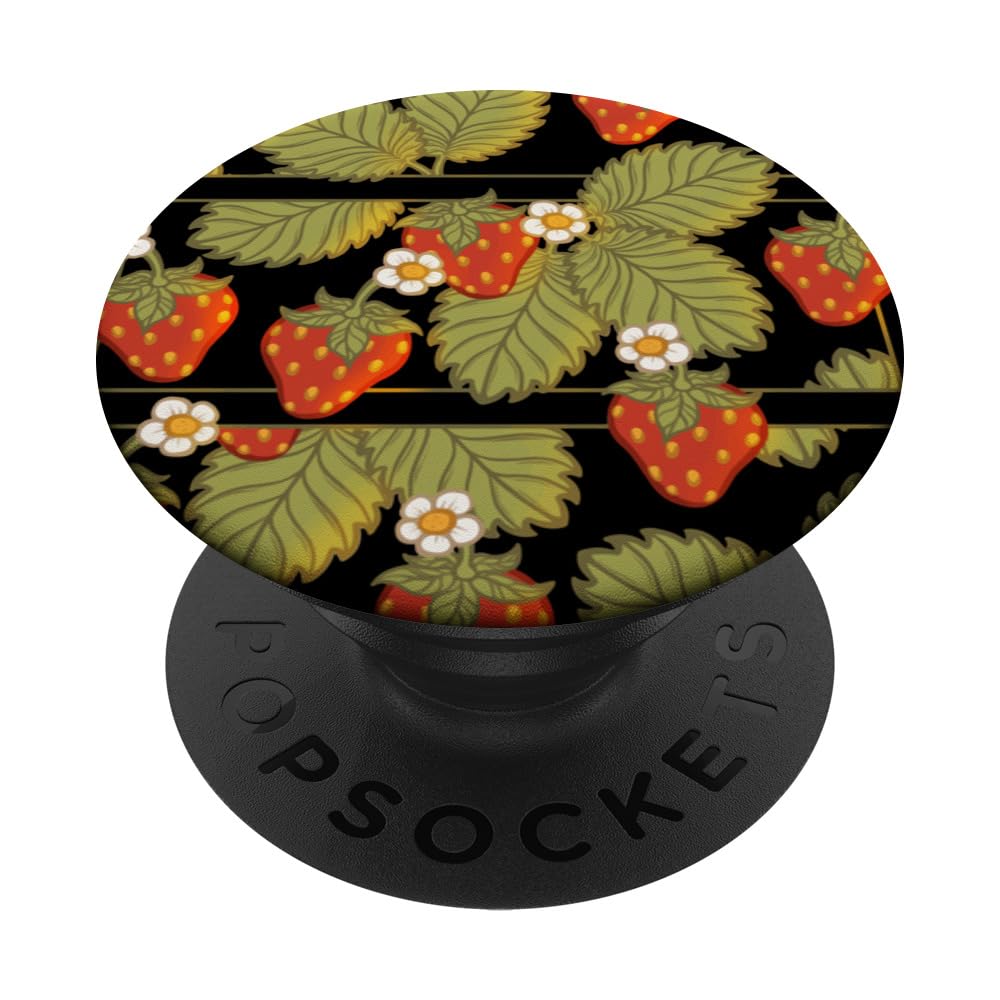 Fruit Graphic Sweet Strawberries PopSockets Adhesive PopGrip
