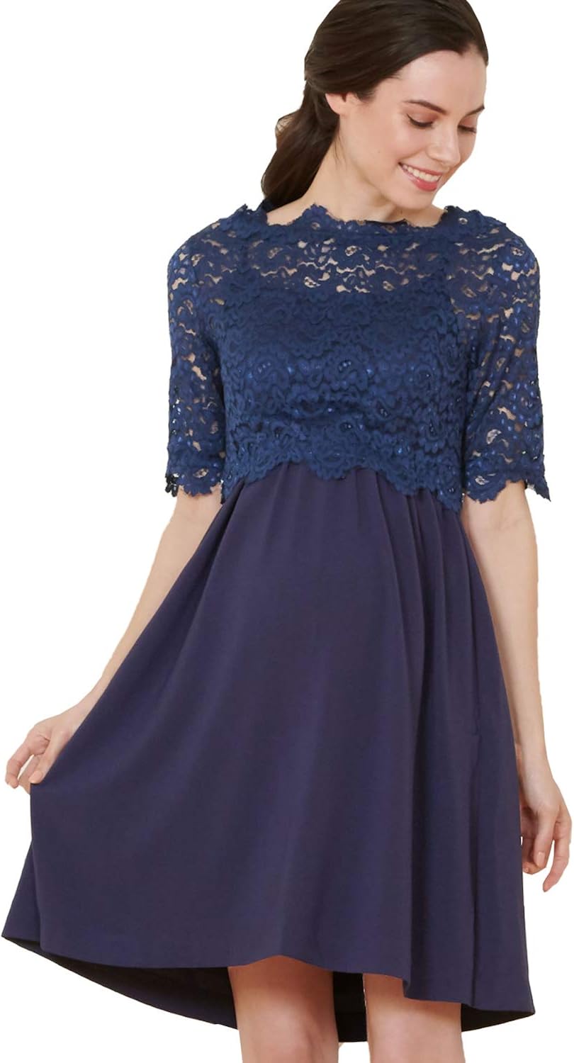 Sweet Mommy Maternity and Nursing Lace Formal Baby Shower Dress at  Women’s Clothing store