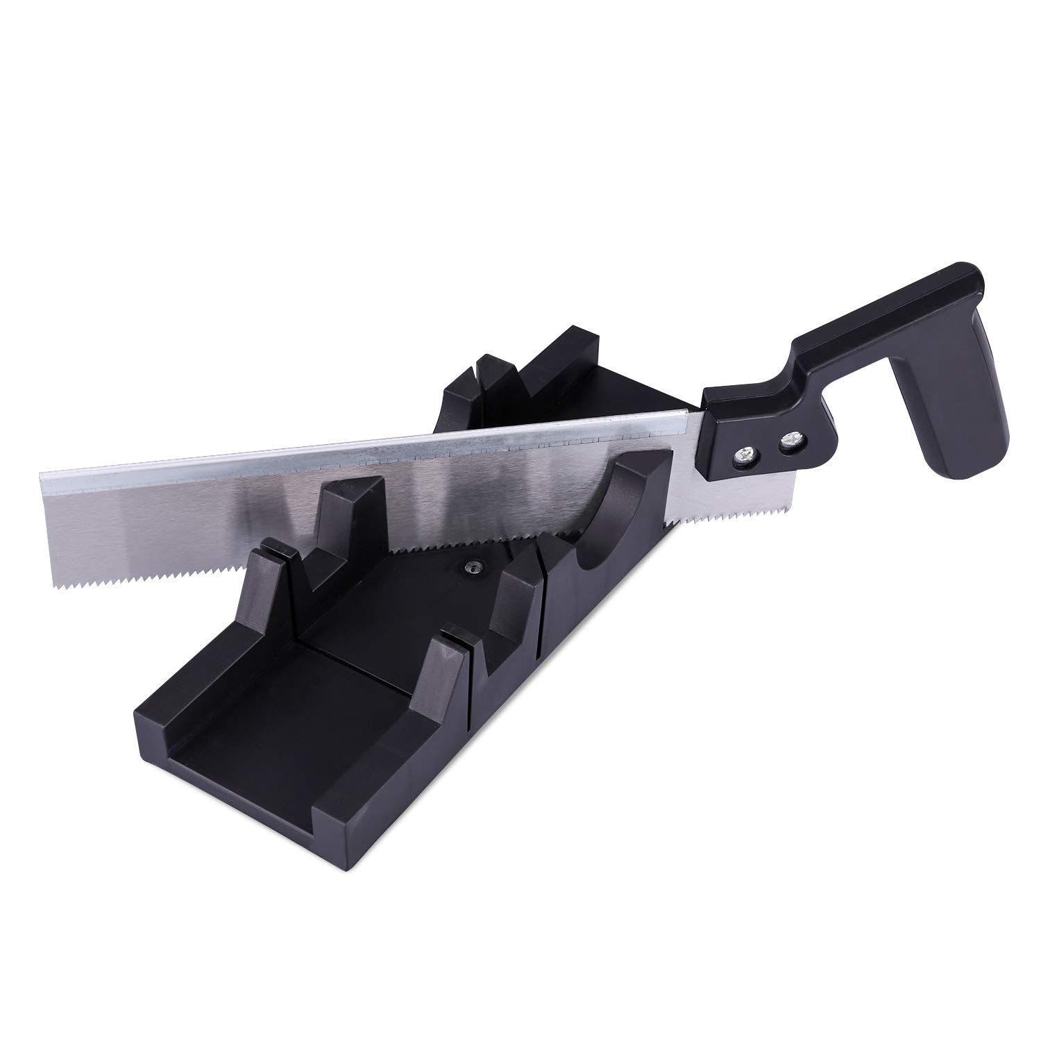 Buy Navaris Miter Box with Saw Durable Plastic Woodworking Saw