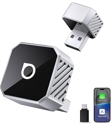 OTTOCAST A2Air Pro Wireless Android Auto Adapter - 5GHz WiFi, Plug