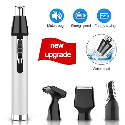 Cleanfly Nose Ear Hair Trimmer Man Beard Rechargeable Woman