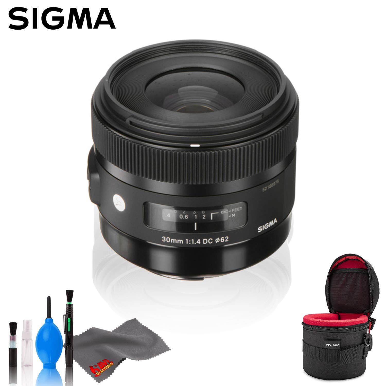 Sigma 30mm f/1.4 DC HSM Art Lens for Canon Standard Bundle - Picture 3 of 3