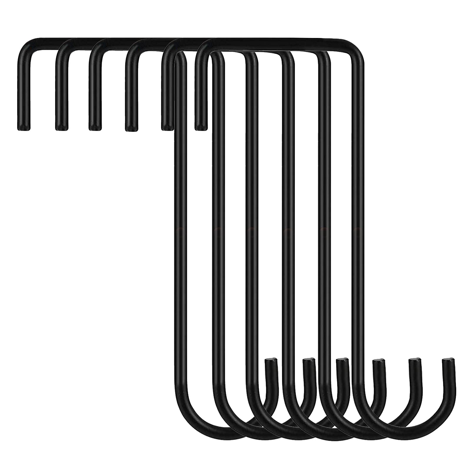 Maridergo 6 Pieces Fence Hooks, Heavy Duty Over Door Hooks Stainless Steel Plant Hanger Garden Hanging Brackets Hooks for Indoor Outdoor Plant Hanging, Bird Feeders, Lanterns, Fences