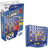 Connect 4 Portable Game for Ages 6 and Up, Grab and Go, 2 Players, Compact, Travel Size