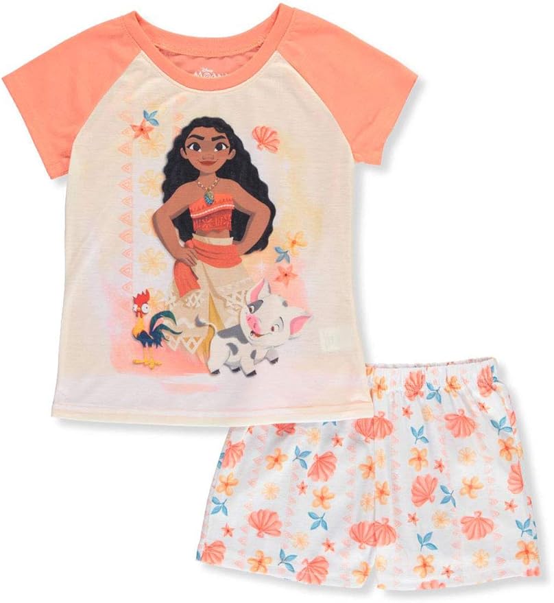 Disney Moana Girls' 2Piece Pajamas Pink 14 Amazon.co.uk Clothing