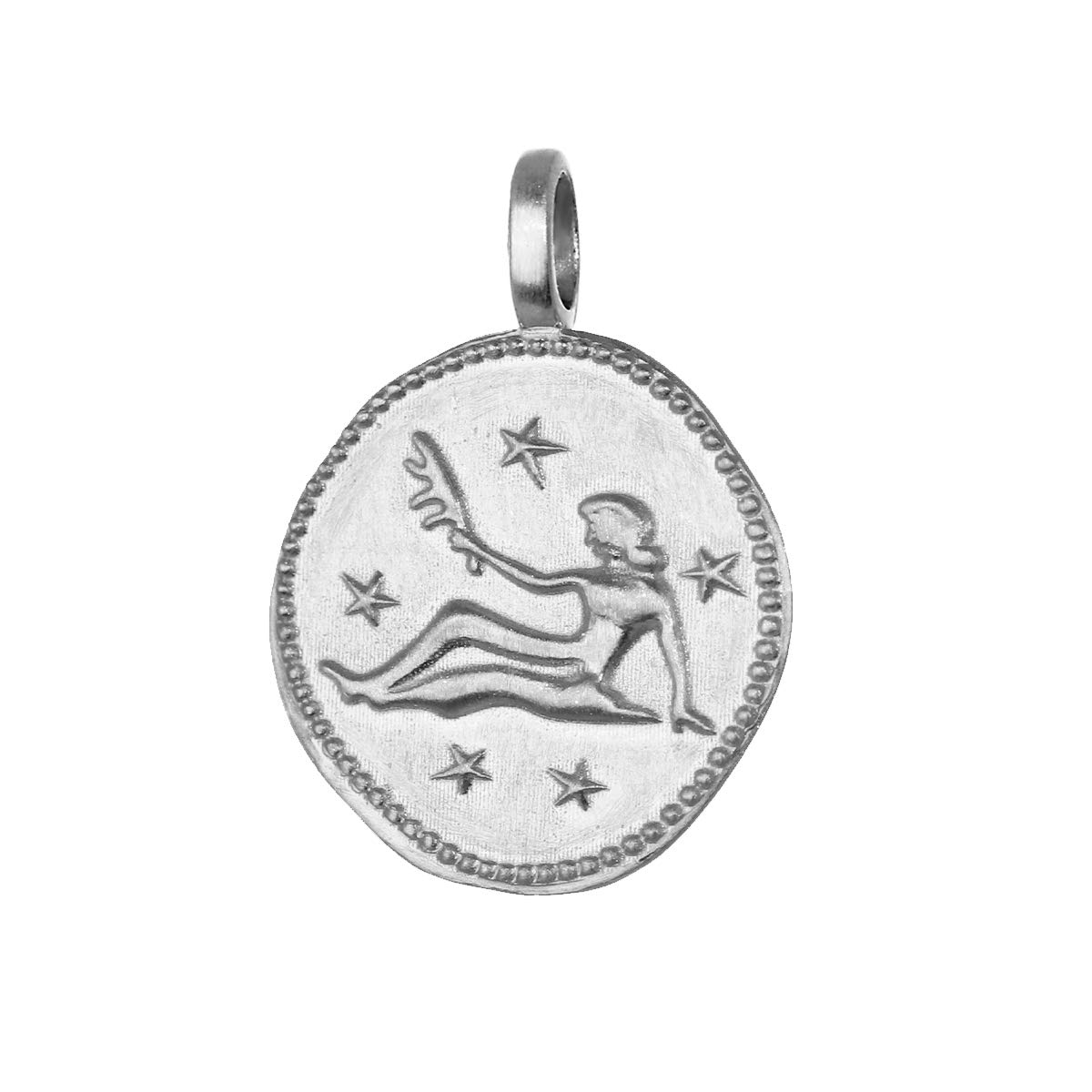 NKlaus Virgo star sign 925 sterling silver 16mm pendant horoscope Zodiac 1669