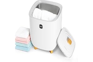 Towel Warmer Bucket, 35 L Towel Dryer Heater Blanket Warmer with Heating & Drying Modes, Led Display, Timer & Auto Shut Off, 