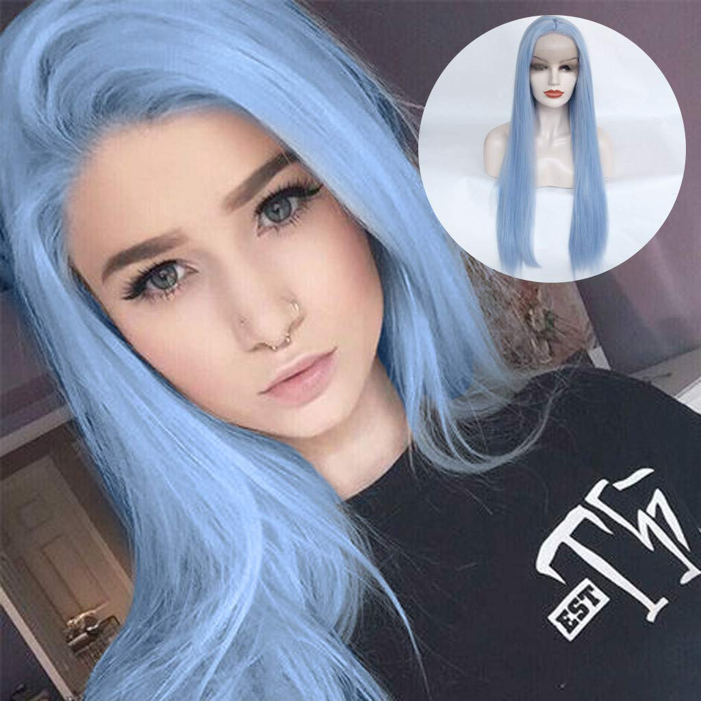 Amazon Com 2019 Natural Looking Long Straight Lace Front Beauty