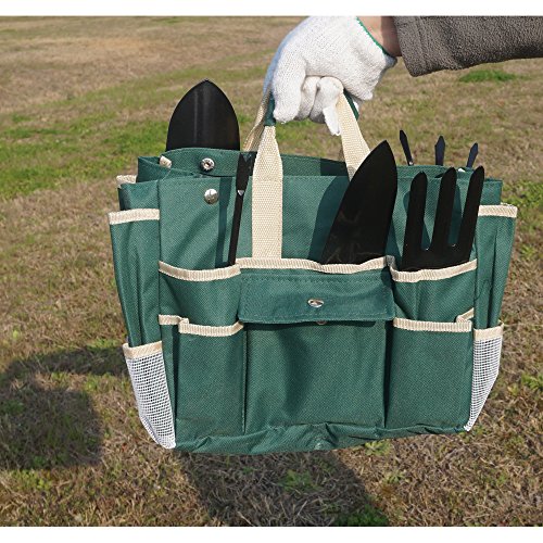 VIMOA Garden Tool Set 5-Piece Garden Tools with Folding Stool and Tool Bag - Thumbnail 7