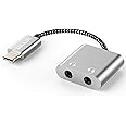 Cubilux USB C Dual Headphones Splitter Compatible with Google Pixel 9/8/7/6 Pro, Pixel 8a/7a/6a, Pixel Fold, Pixel Tablet, Type C to Double 3.5mm Earphone Audio Jack Splitter