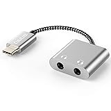 Cubilux USB C Dual Headphones Splitter, Type C to
