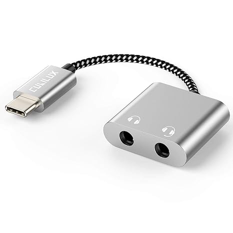 usb c headphone jack splitter
