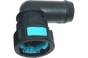 FEEDUN Coolant Hose Connector Adapter,Radiator Pipe Line Fitting for Land Rover Defender,Range Rover,Velar,Evoque,for Jaguar F-PACE,XF,E-PACE,F-TYPE,Engine Heater Hose Assembly Junction 90° Elbow 18mm