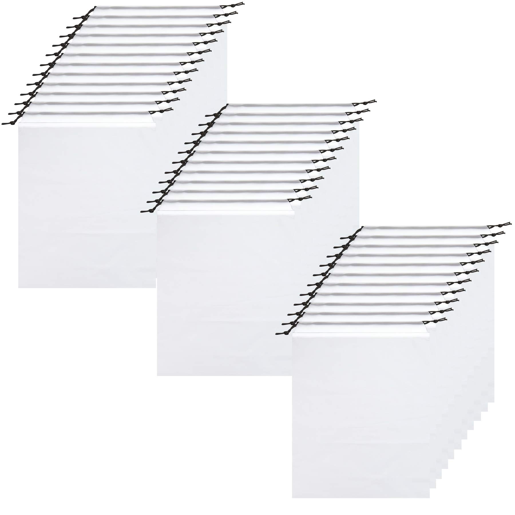 LSJDEER36 PCS Travel Transparent Shoe Storage Bags, Large Portable Clear Shoes Pouch Organizer with Drawstring Rope for Men and Women