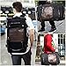 ibagbar Canvas Backpack Travel Bag Hiking Bag Camping Bag Rucksack Black Large
