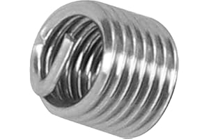 HYUDUO 100 PCS Thread Repair Insert M6 x 1 Helicoil Metric Thread Sleeves Stainless Steel Wire Thread Sheaths with Different Length to Choose for Thread Repair(9mm)