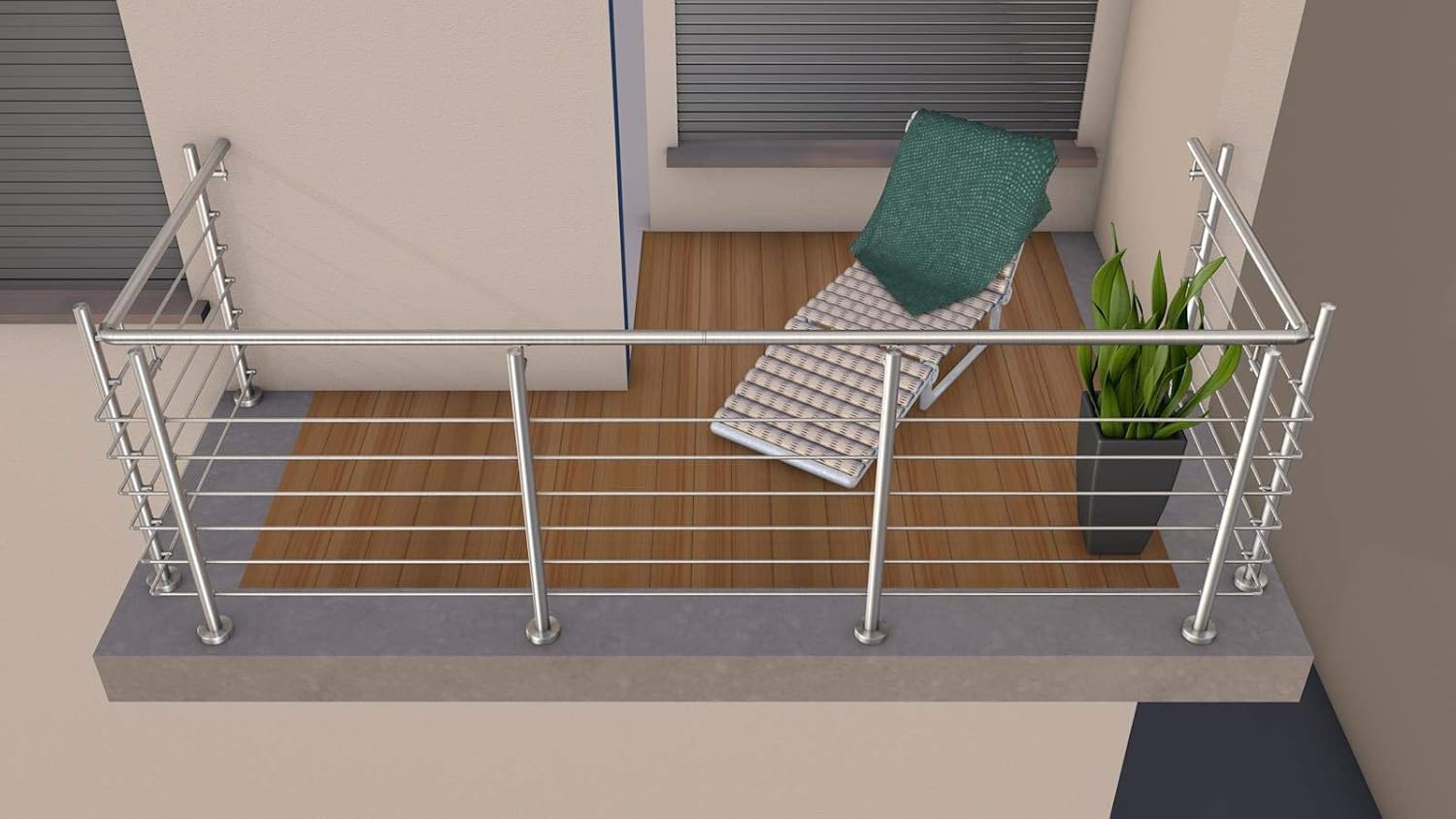 Huero Edelstahlgelander Reling Plus 4 M Lange Aufgeschraubt U Form Statik Pruffahig Amazon De Baumarkt