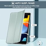 ProCase iPad 10.2 Case 9th 8th 7th Gen Slim Translucent Back Light Grey view 4