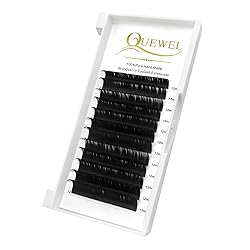 QUEWEL Eyelash Extension Supplies 0.03 D Curl 12mm