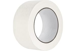 BAIJIXIN Wide Masking Tape, General Purpose Beige White Painters Tape for Home, Office, School Stationery, DIY Art, Crafts, Labeling (2 Inch X 55 Yard)