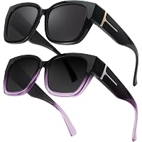 Amazon.com: LVIOE 2 Pack Polarized Fit Over Sunglasses for  display picture 3
