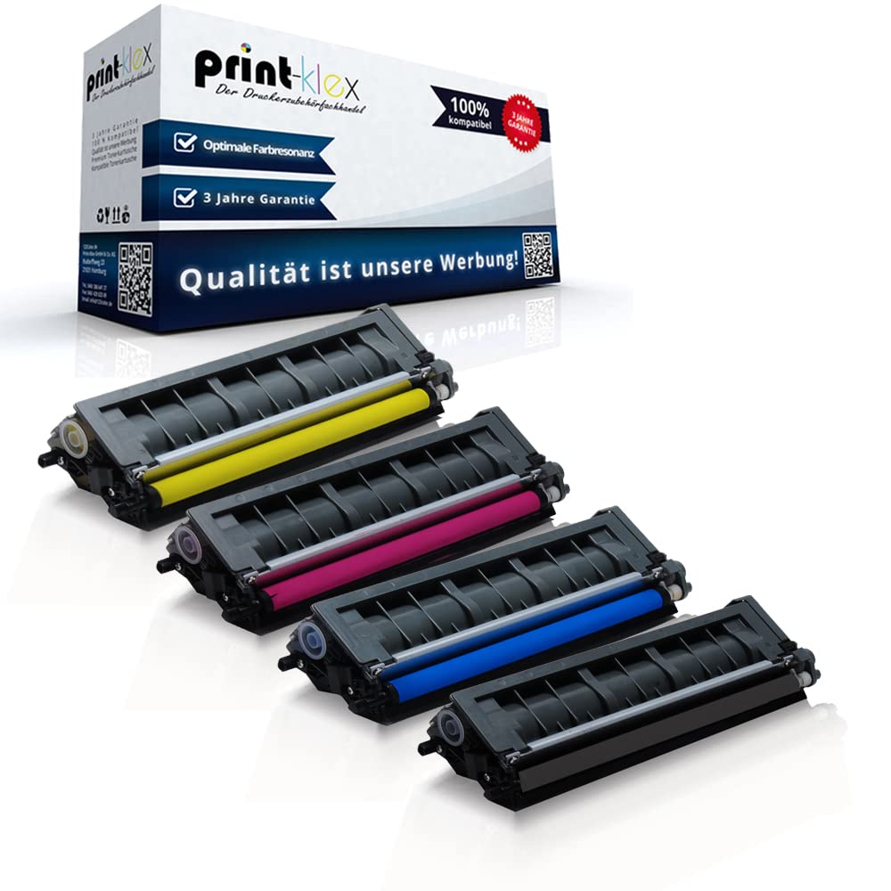 Print-Klex Compatible 4 x XXL Toner Cartridges for Brother DCP-9055CDN DCP-9270CDN HL-4140CN HL-4150CDN HL-4570CDW TN325BK TN325C TN325M TN325Y Black Cyan Magenta Yellow Value Set XXL
