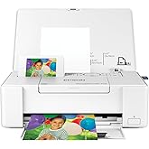 Epson PictureMate PM-400 Wireless Compact Photo Printer | Compact wireless photo printing; borderless 4 x 6 and 5 x 7 in., mobile support; ideal for home and travel