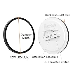 TALOYA Dimmable Flush Mount Ceiling
