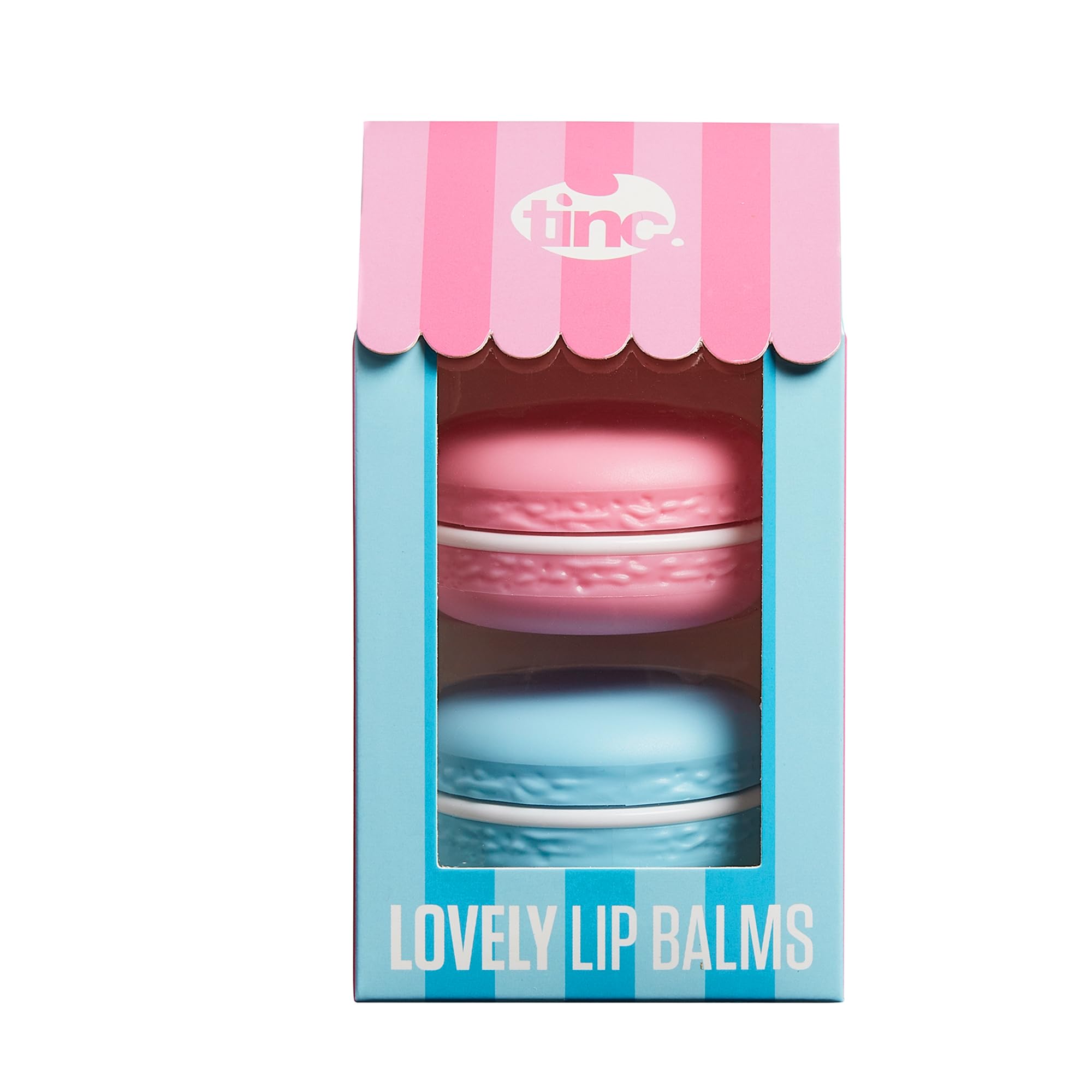 Tinc Moisturising Lip Balm Gift Set, Macaron Design Scented, Blue, 2 Count