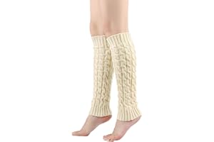 Ewanda store Leg Warmers,Crochet Knit Leg Warmers Winter Warm Long Boot Socks for Women 80s Sports Party Yoga Accessories
