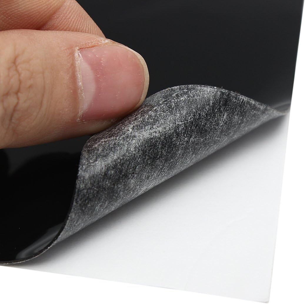 300x300x0.6mm Black Silicone Rubber Sheet Self Adhesive Pad High