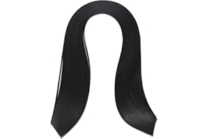 VOLUXE Paper Quilling Strips, Quilling Paper 600 Stripes 3mm Width Pure Color for Child DIY Origami Paper Hand Craft(Black)
