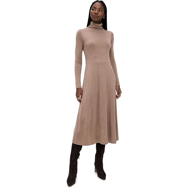 Vince Women's L/S Mock NK Dress, X-Small at Amazon Women's Clothing store