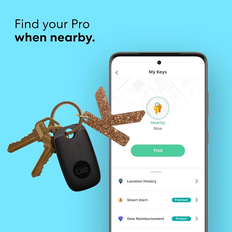 Pro (2022) Localisateur d’article Bluetooth, Portée de 120 m, fonctionne avec Alexa et Google Smart Home. Compatible avec iOS et Android, Noir