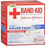 American Red Cross Johnson & Johnson Band-Aid First Aid Gauze Pads, 25 Count