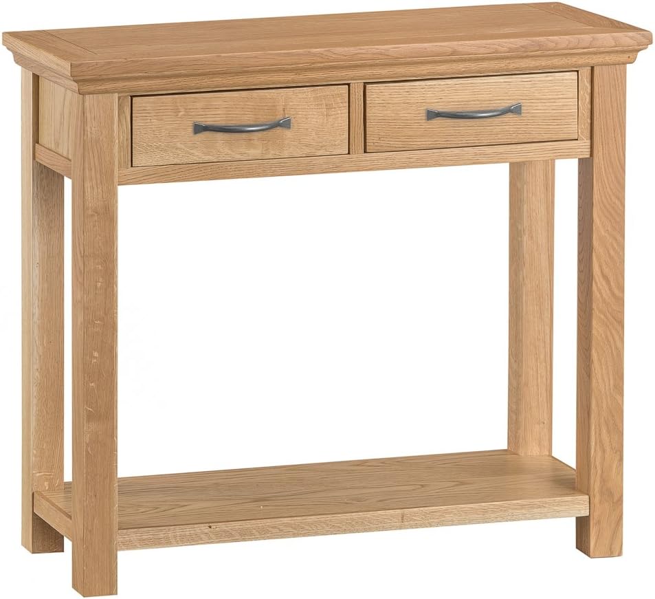 The Furniture Outlet Stirling Oak Console Table Amazon.co.uk Kitchen