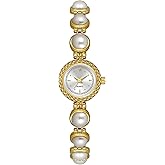 ADSBIAOYE Elegant Women Pearl Bracelet Watches Fashion Dress Quartz Watch Ladies Gift Watches