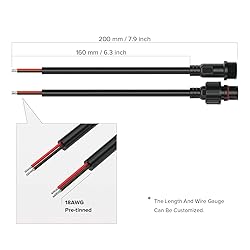 BTF-LIGHTING 3 Pin Electrical Connector 18AWG IP65