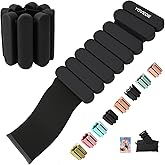 Ankle Weights for Women Men, Silicone Wrist Weights Set of 2 - Wearable Leg Weights/Arm Weights Ideal for for Home Gym Workout, Running, Yoga, Pilates, Barre, Exercise, Strength Training