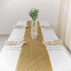 Efavormart 12" x 108" Gold Accordion Crinkle