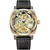 DAXIAOYU Personality Fashion Mechanical Watch Men's Fully Automatic Mechanical Watch Hollow Wrist Watch