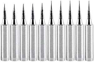 QISF 5 PCS 900M-T-B + 5 PCS 900M-T-I Lead-free Soldering Solder Iron Tips Replacement for Hakko, Radio Shack, TENMA, ATTEN, QUICK, Aoyue, Yihua Soldering Station And More Tool