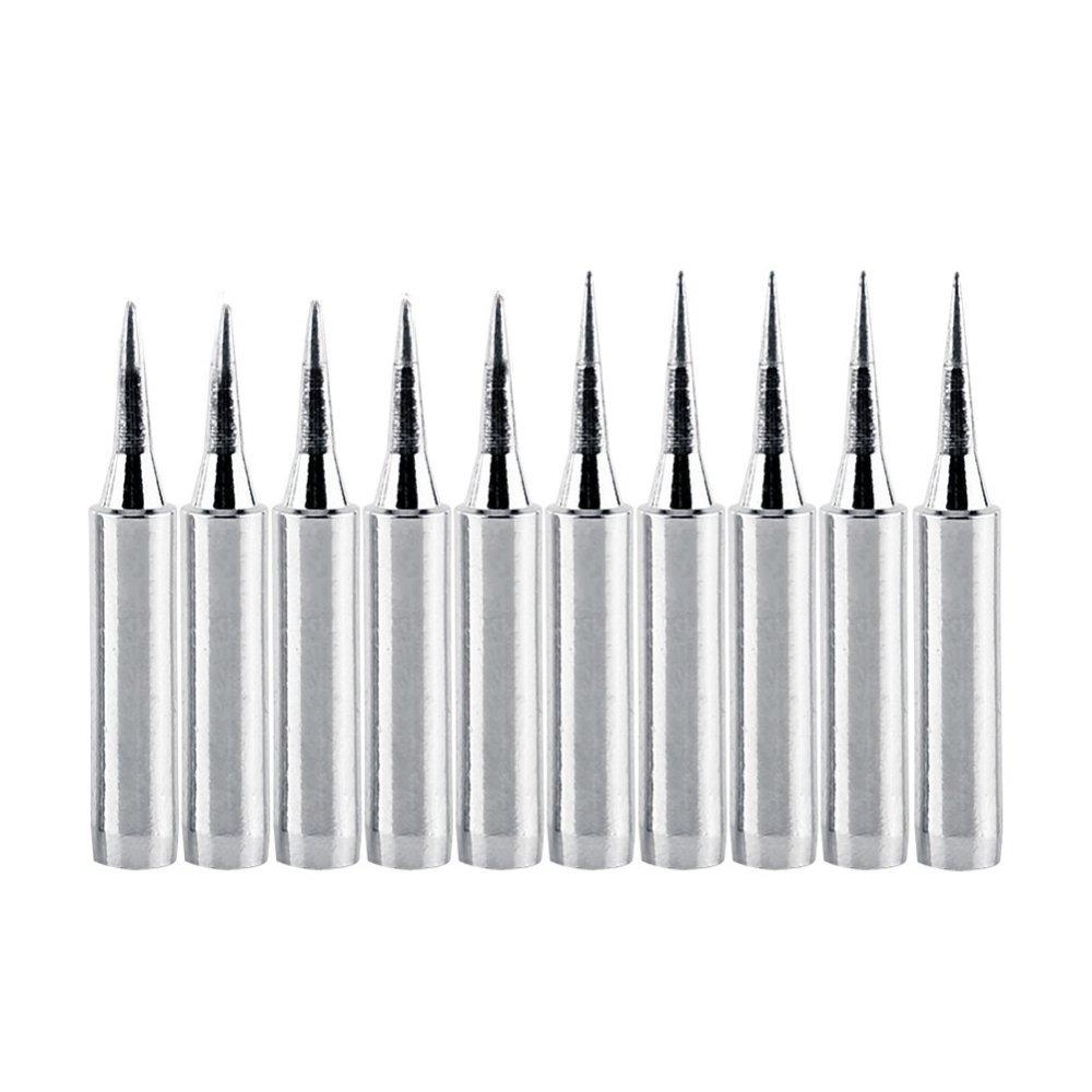 Photo 1 of QISF 5 PCS 900M-T-B + 5 PCS 900M-T-I Lead-free Soldering Solder Iron Tips Replacement for Hakko, Radio Shack, TENMA, ATTEN, QUICK, Aoyue, Yihua Soldering Station And More Tool