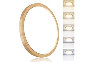 hepside 1PACK Flush Mount LED Ceiling Light Fixture 5CCT 7Inch 15W & 100W Equivalent Closet Light Fixture,Small Round Slim Su